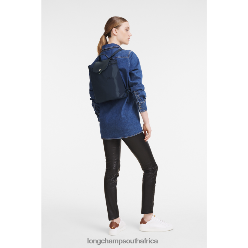 Le Pliage Green Backpack Navy Bags Longchamp Women 6D0H6J438