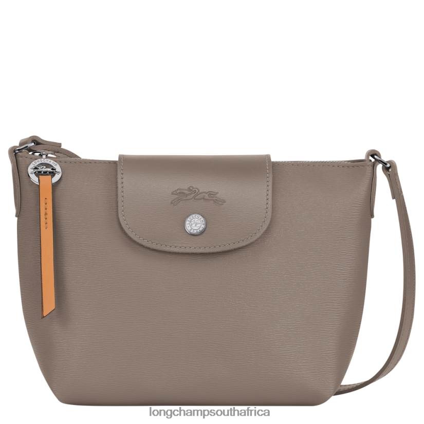 Le Pliage City Crossbody bag Taupe Bags Longchamp Women 6D0H6J224