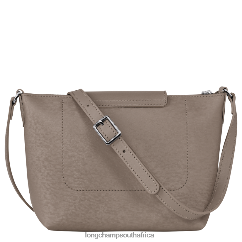 Le Pliage City Crossbody bag Taupe Bags Longchamp Women 6D0H6J224