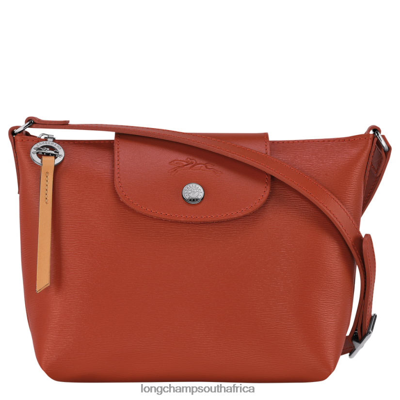 Le Pliage City Crossbody bag Terracotta Bags Longchamp Women 6D0H6J225
