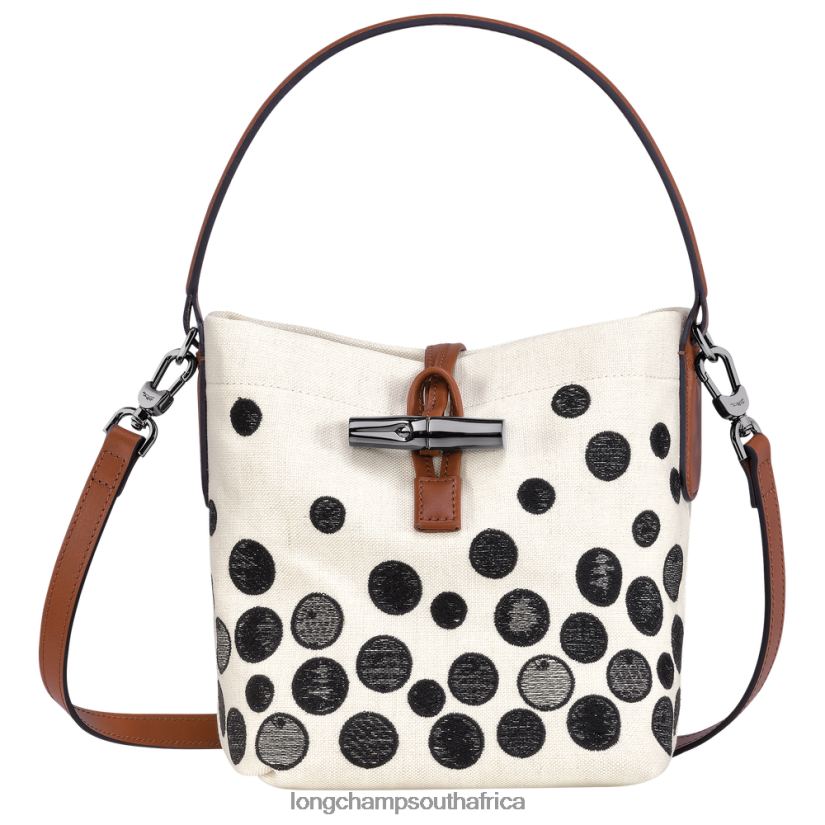 Roseau Essential Bucket bag Black/White Bags Longchamp Women 6D0H6J256