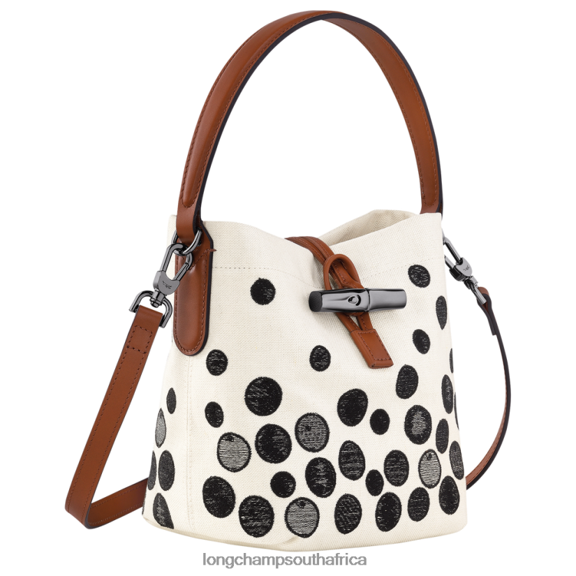 Roseau Essential Bucket bag Black/White Bags Longchamp Women 6D0H6J256