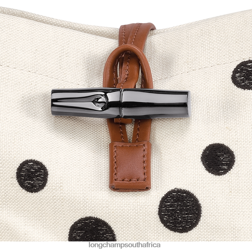 Roseau Essential Bucket bag Black/White Bags Longchamp Women 6D0H6J256