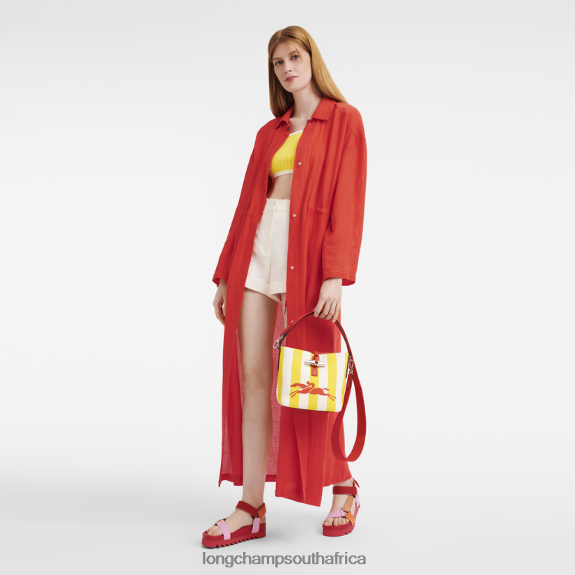 Roseau Essential Bucket bag Yellow/White Bags Longchamp Women 6D0H6J245