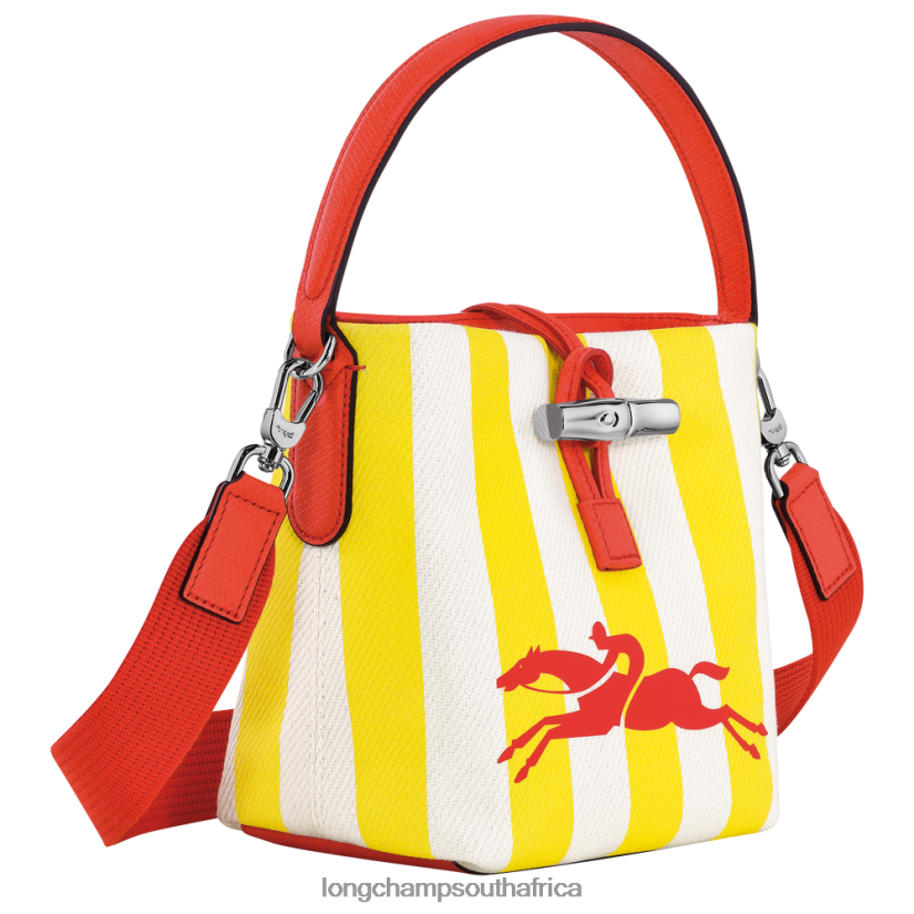 Roseau Essential Bucket bag Yellow/White Bags Longchamp Women 6D0H6J245