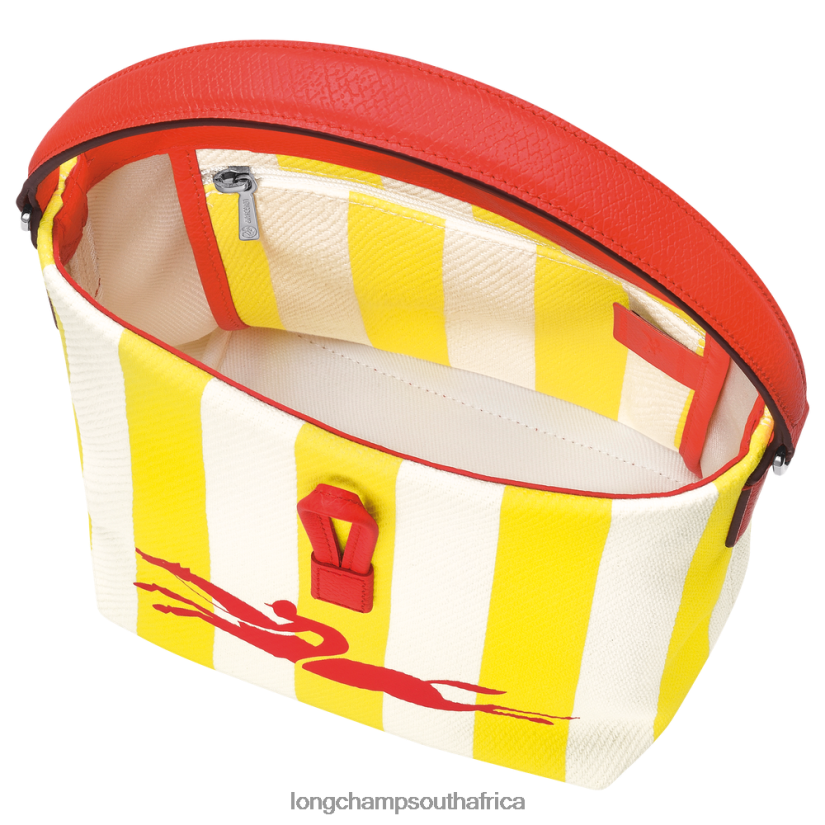 Roseau Essential Bucket bag Yellow/White Bags Longchamp Women 6D0H6J245