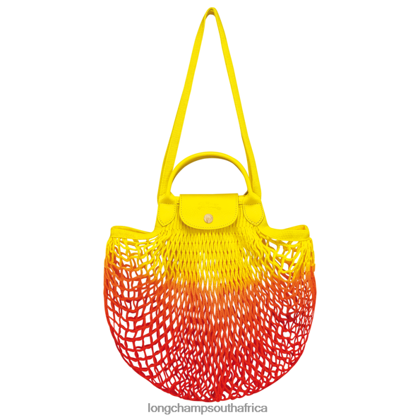 Le Pliage Filet Mesh bag Yellow/Orange Bags Longchamp Women 6D0H6J8