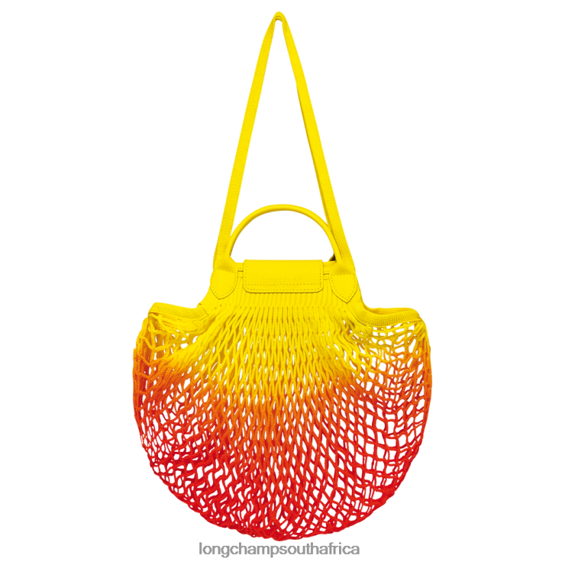 Le Pliage Filet Mesh bag Yellow/Orange Bags Longchamp Women 6D0H6J8