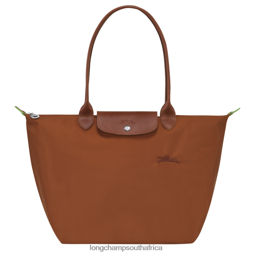 Le Pliage Green Tote bag Cognac Bags Longchamp Women 6D0H6J404