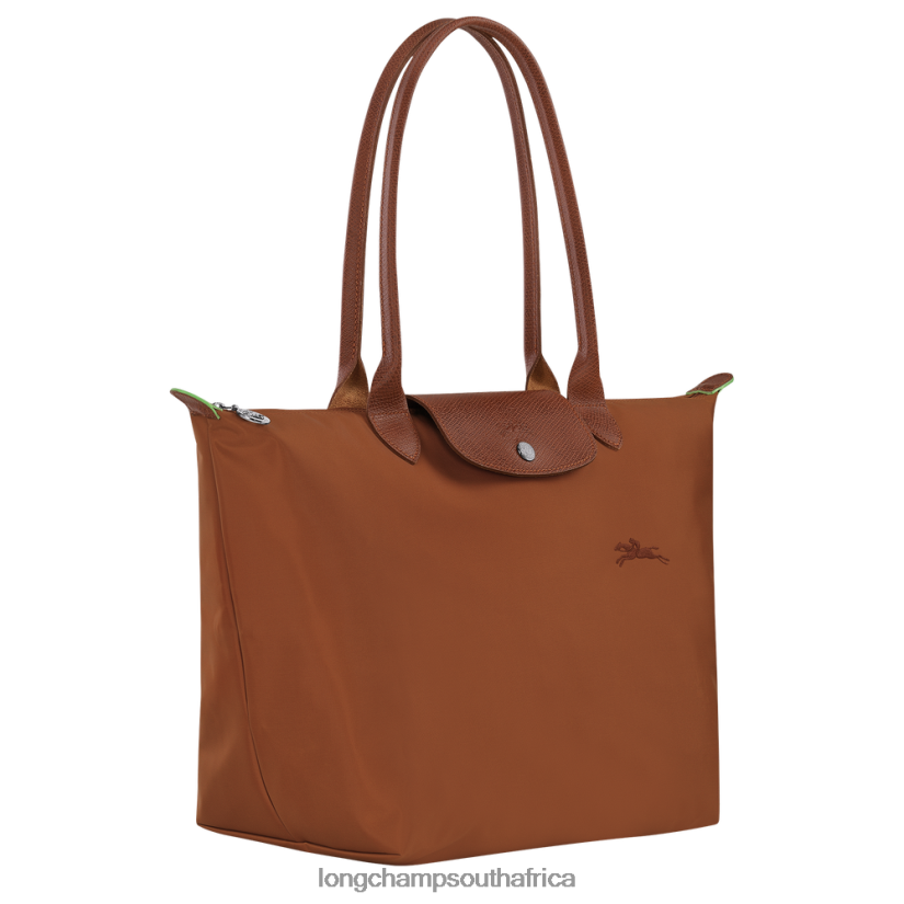 Le Pliage Green Tote bag Cognac Bags Longchamp Women 6D0H6J404