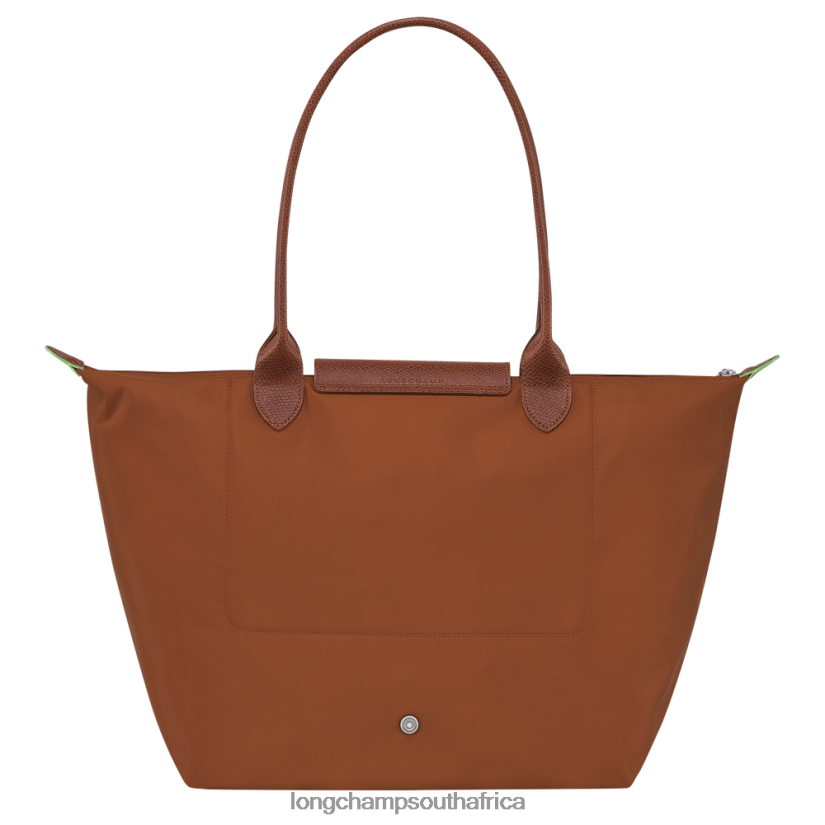 Le Pliage Green Tote bag Cognac Bags Longchamp Women 6D0H6J404