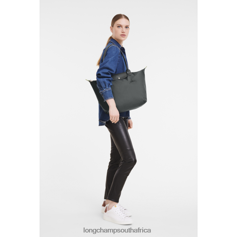 Le Pliage Green Tote bag Graphite Bags Longchamp Women 6D0H6J405