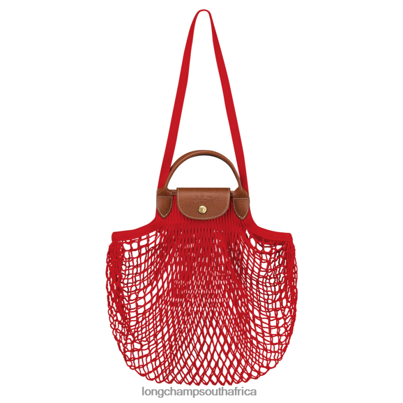 Le Pliage filet Mesh bag Red Bags Longchamp Women 6D0H6J4