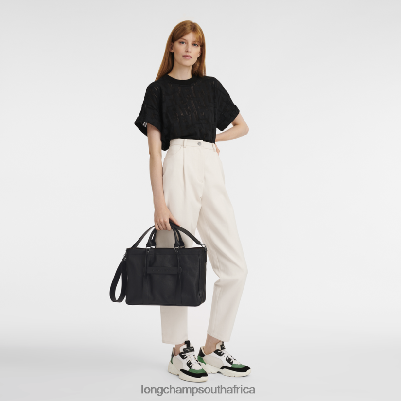 3D Handbag Black Bags Longchamp Women 6D0H6J181