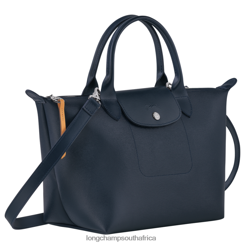 Le Pliage City Top handle bag Navy Bags Longchamp Women 6D0H6J88