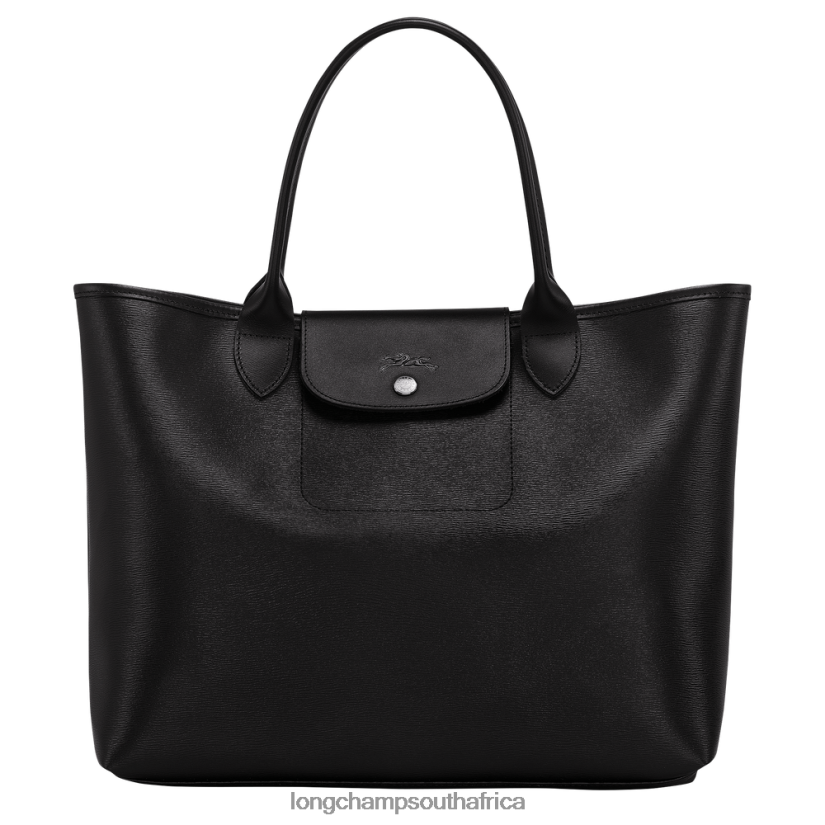 Le Pliage City Tote bag Black Bags Longchamp Women 6D0H6J83