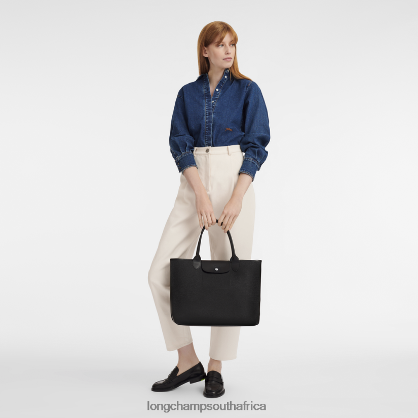 Le Pliage City Tote bag Black Bags Longchamp Women 6D0H6J83