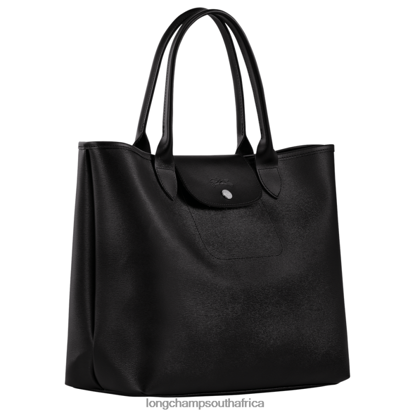 Le Pliage City Tote bag Black Bags Longchamp Women 6D0H6J83