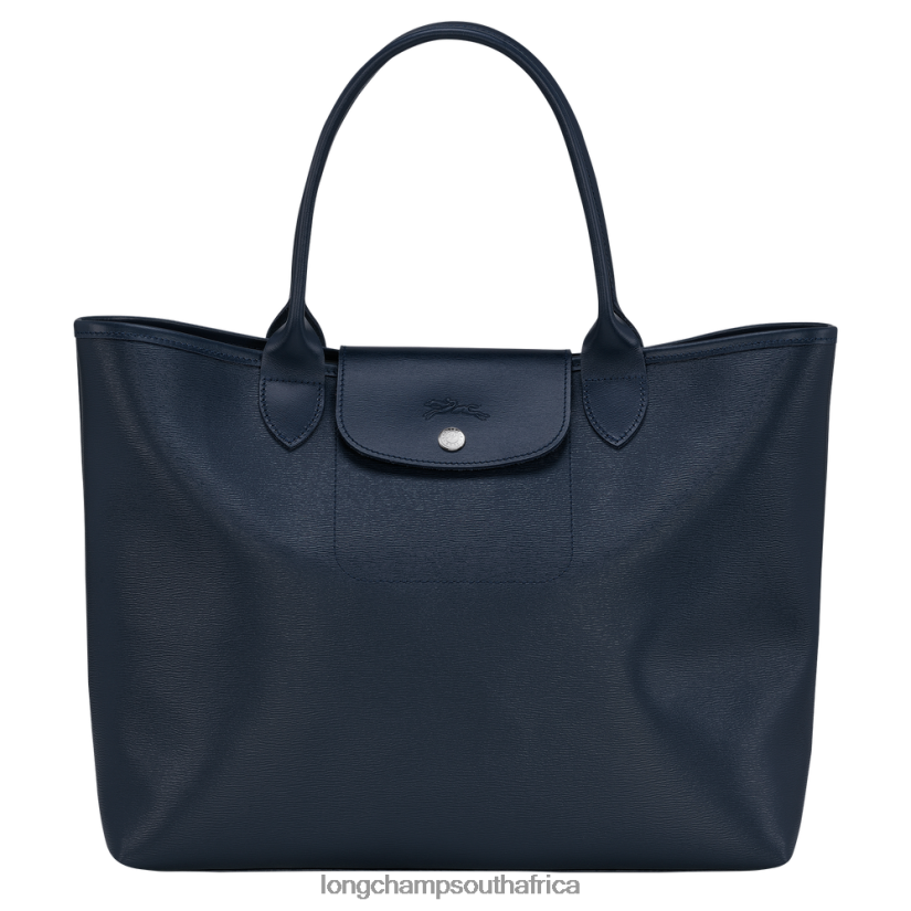 Le Pliage City Tote bag Navy Bags Longchamp Women 6D0H6J86