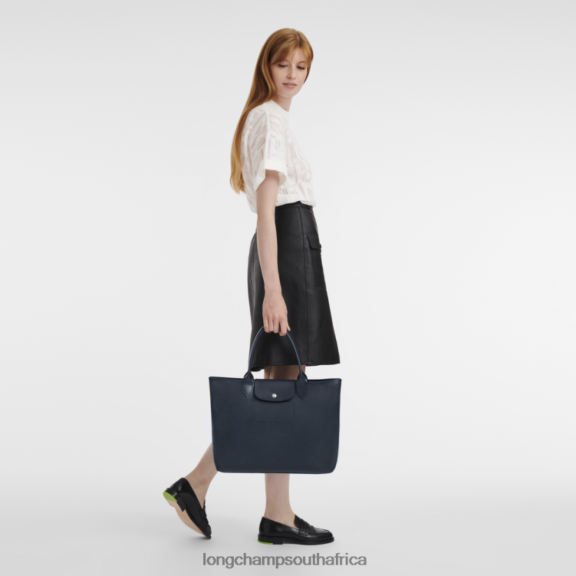 Le Pliage City Tote bag Navy Bags Longchamp Women 6D0H6J86