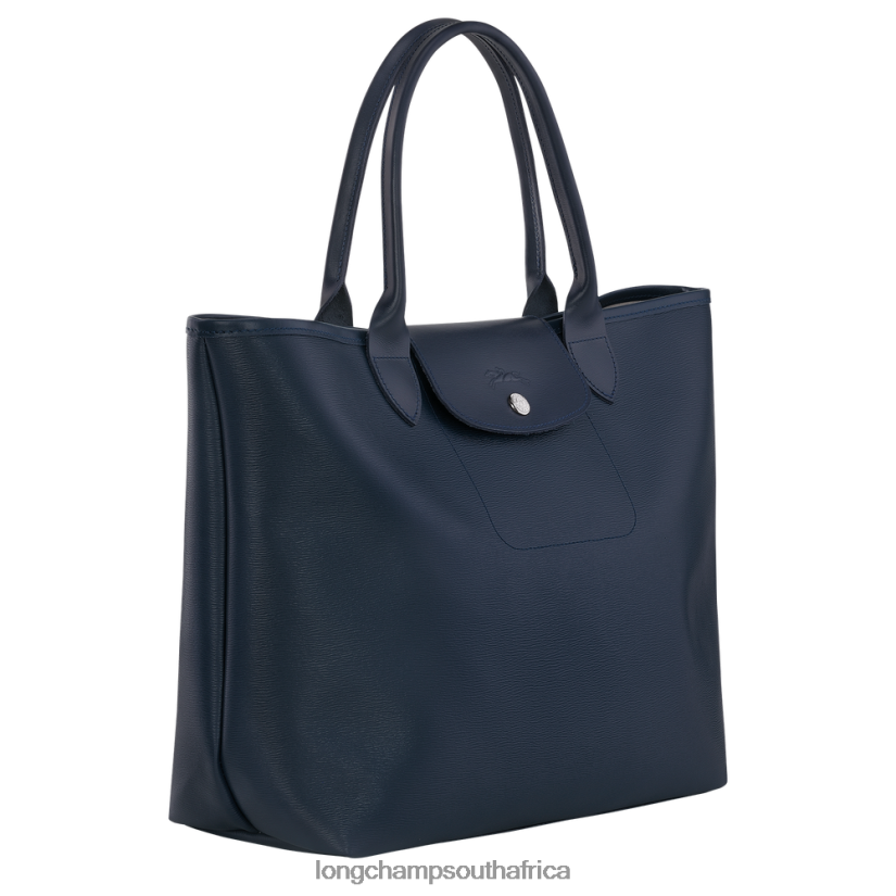 Le Pliage City Tote bag Navy Bags Longchamp Women 6D0H6J86