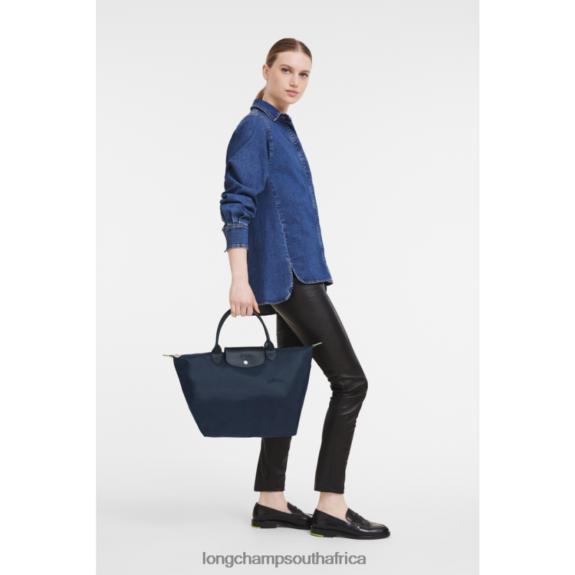 Le Pliage Green Handbag Navy Bags Longchamp Women 6D0H6J195