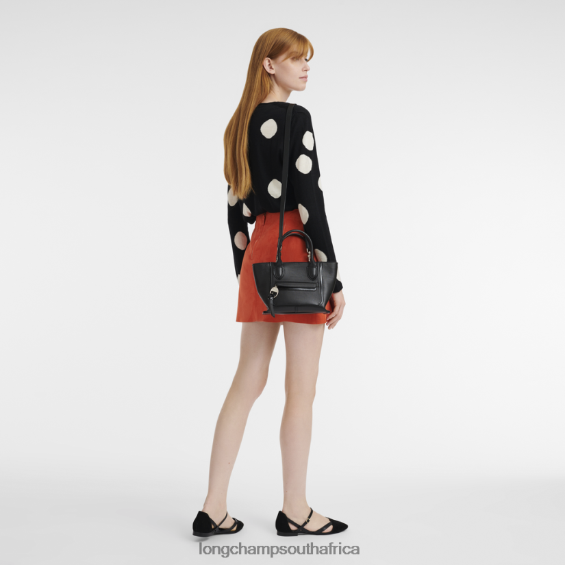 Mailbox Handbag Black Bags Longchamp Women 6D0H6J175