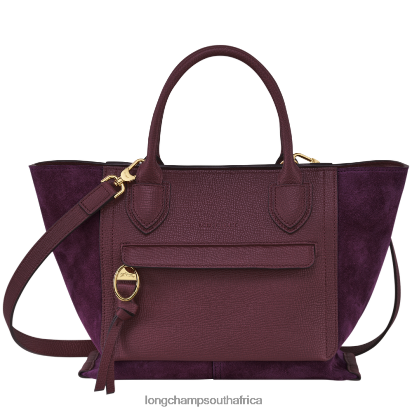 Mailbox Handbag Burgundy Bags Longchamp Women 6D0H6J161