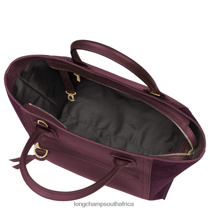 Mailbox Handbag Burgundy Bags Longchamp Women 6D0H6J161