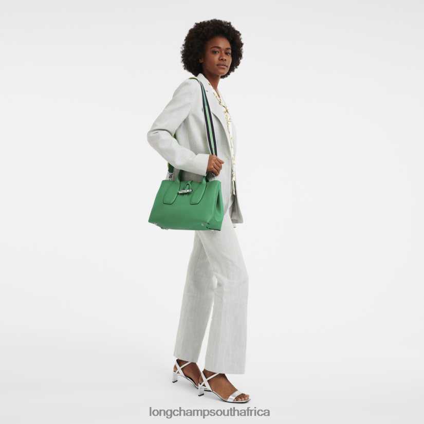 Roseau Handbag Grass/Green Light Bags Longchamp Women 6D0H6J98