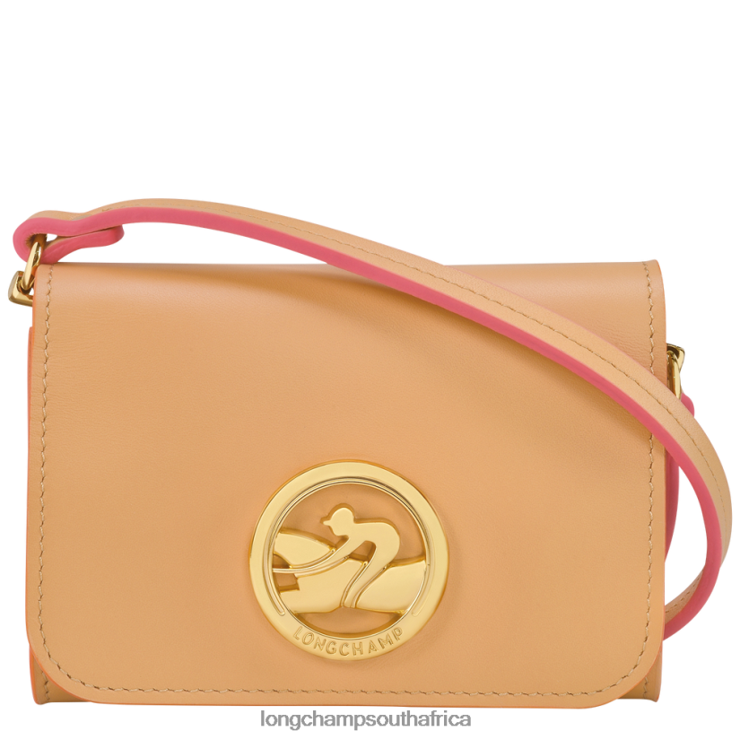 Box-Trot Coin purse with leather lace Vegetal Leather Goods Longchamp Women 6D0H6J513