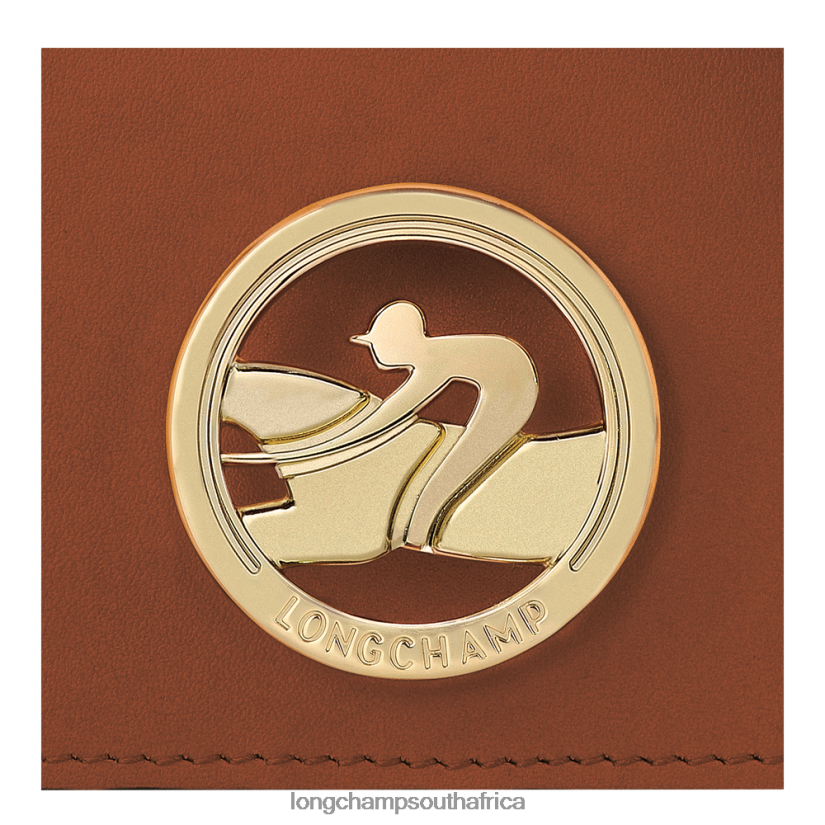 Box-Trot Coin purse with shoulder strap Cognac Leather Goods Longchamp Women 6D0H6J518