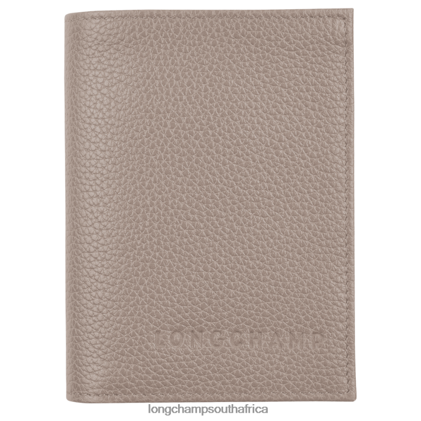 Le Foulonne Card holder Turtledove Leather Goods Longchamp Women 6D0H6J660