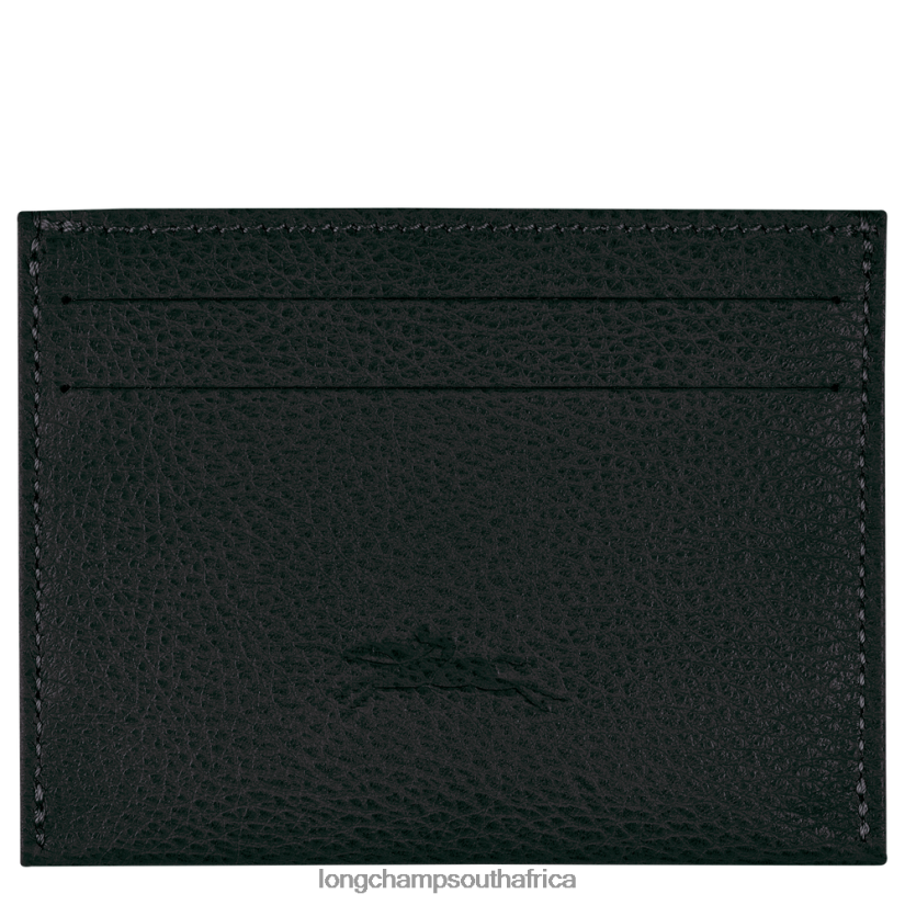 Le Foulonne Cardholder Black Leather Goods Longchamp Women 6D0H6J643