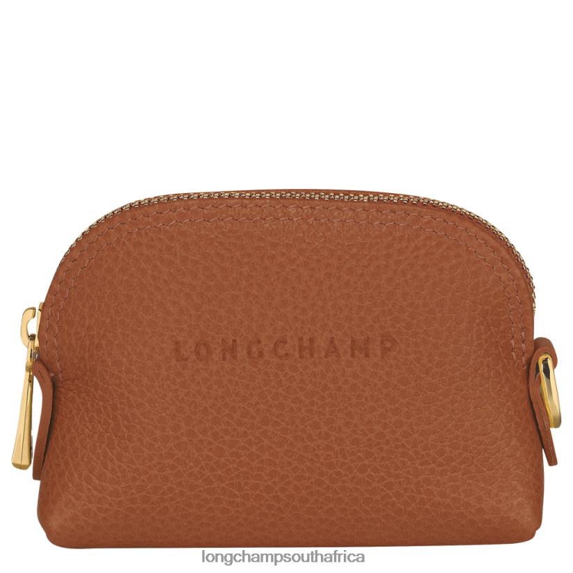 Le Foulonne Coin purse Caramel Leather Goods Longchamp Women 6D0H6J526
