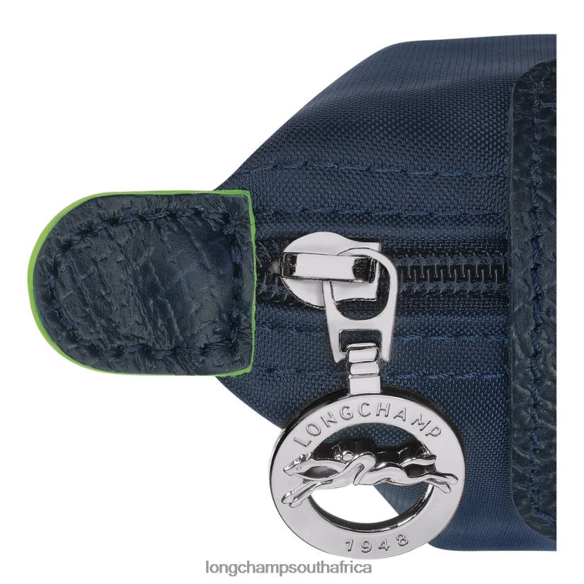 Le Pliage Green Coin purse Navy Leather Goods Longchamp Women 6D0H6J510