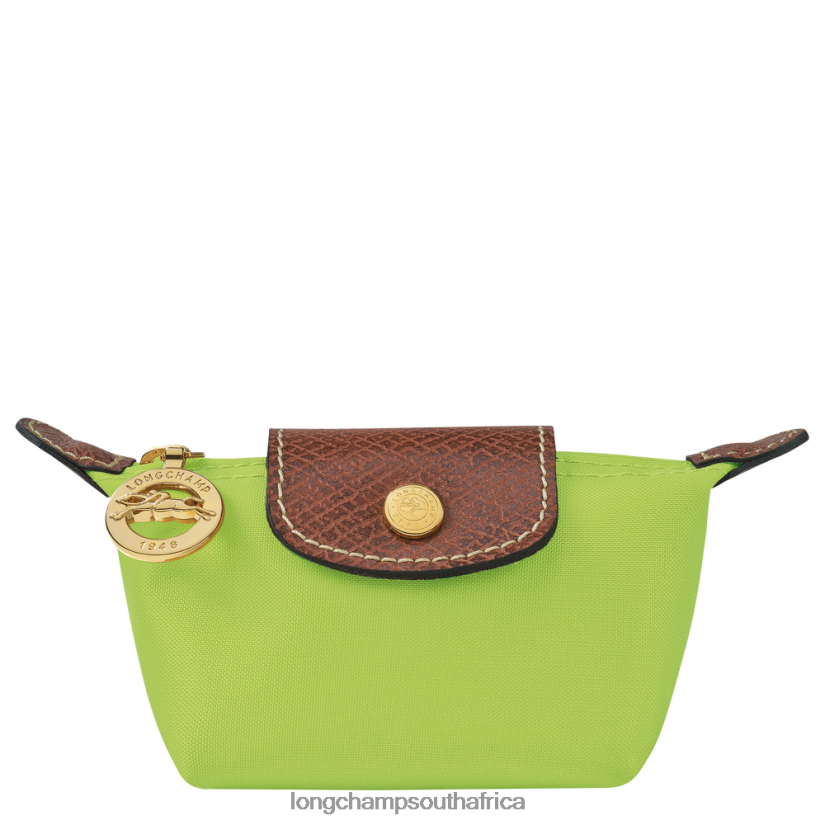 Le Pliage Original Coin purse Green Light Leather Goods Longchamp Women 6D0H6J500
