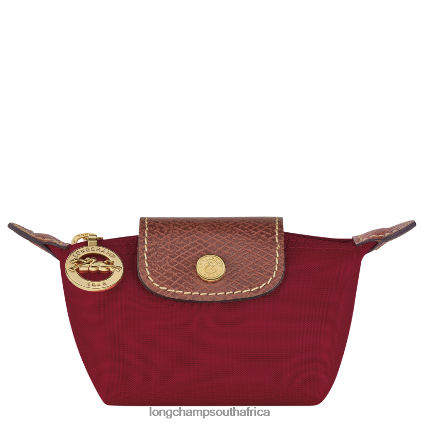 Le Pliage Original Coin purse Red Leather Goods Longchamp Women 6D0H6J501
