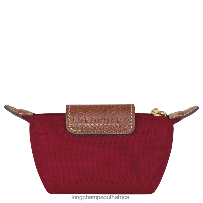 Le Pliage Original Coin purse Red Leather Goods Longchamp Women 6D0H6J501