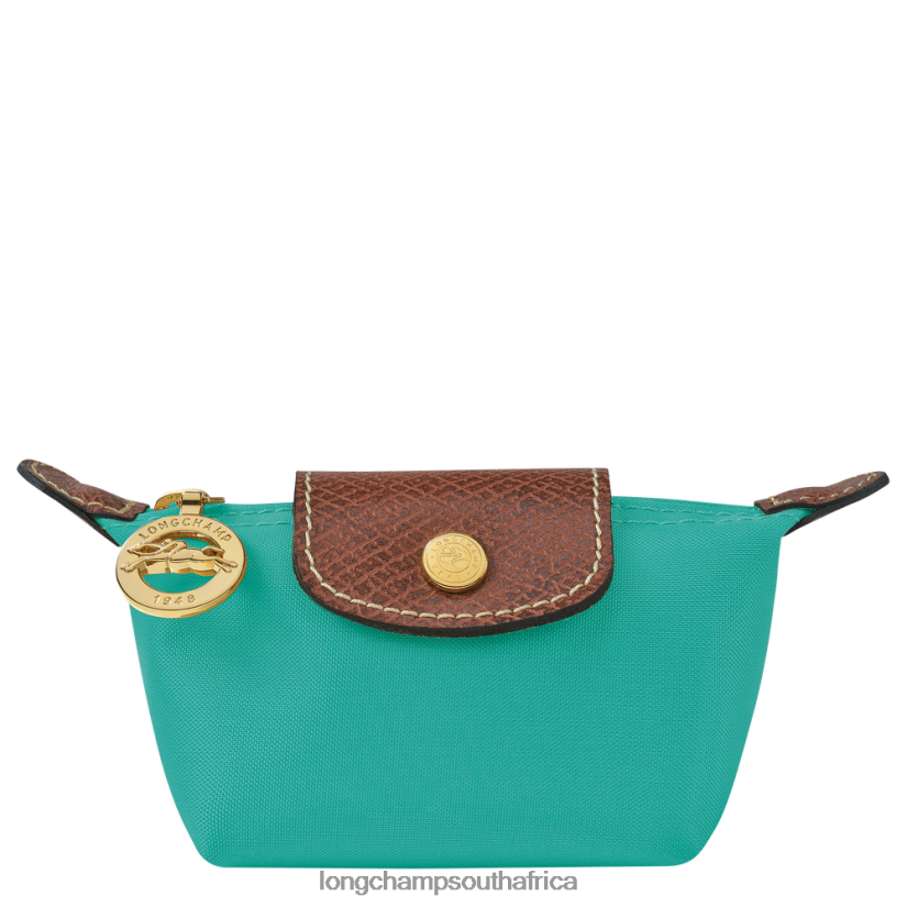 Le Pliage Original Coin purse Turquoise Leather Goods Longchamp Women 6D0H6J503