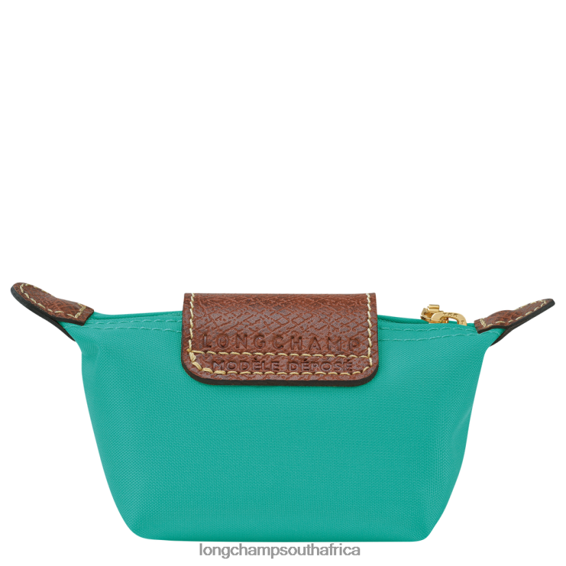 Le Pliage Original Coin purse Turquoise Leather Goods Longchamp Women 6D0H6J503