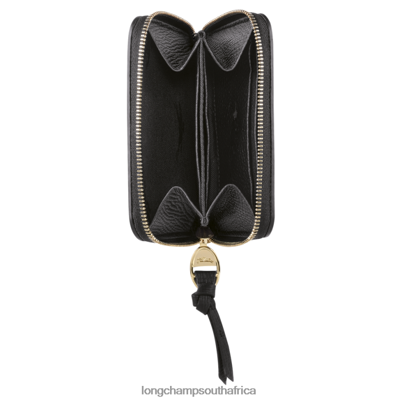 Mailbox Coin purse Black Leather Goods Longchamp Women 6D0H6J536