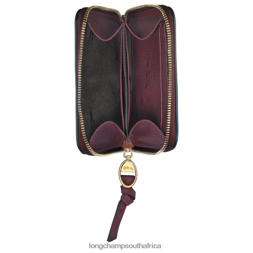 Mailbox Coin purse Burgundy Leather Goods Longchamp Women 6D0H6J537