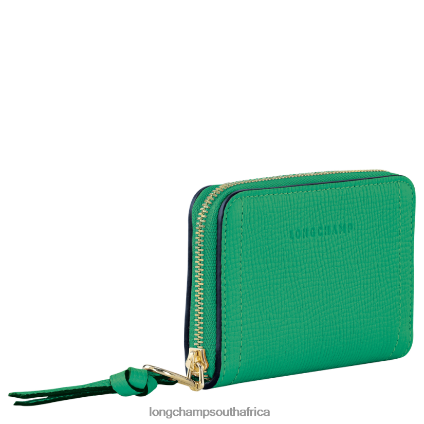 Mailbox Coin purse Grass/Green Light Leather Goods Longchamp Women 6D0H6J540