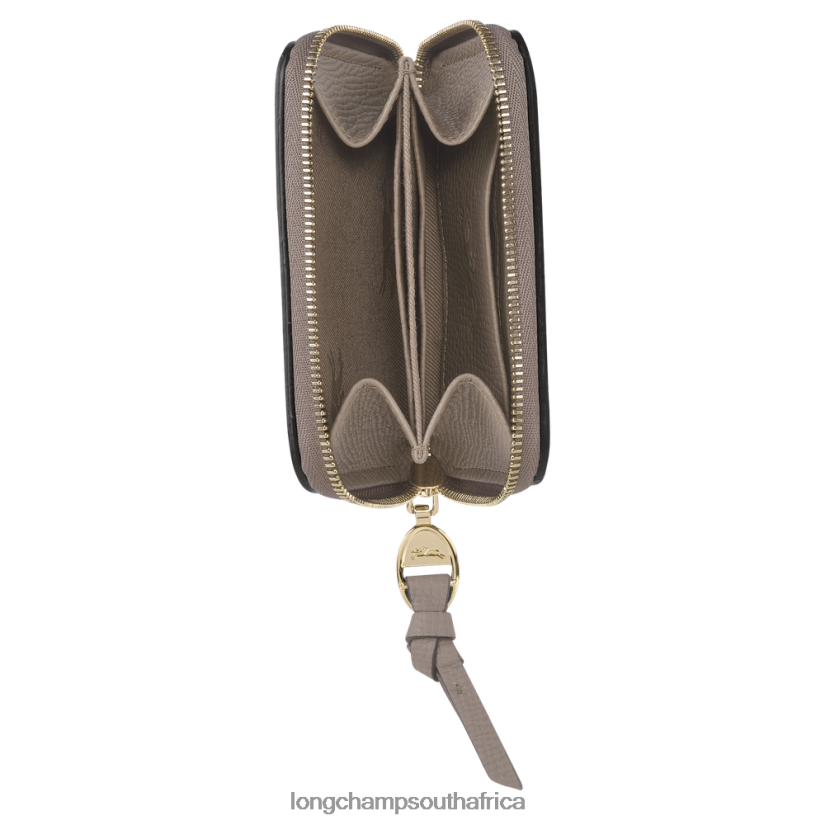 Mailbox Coin purse Taupe Leather Goods Longchamp Women 6D0H6J538