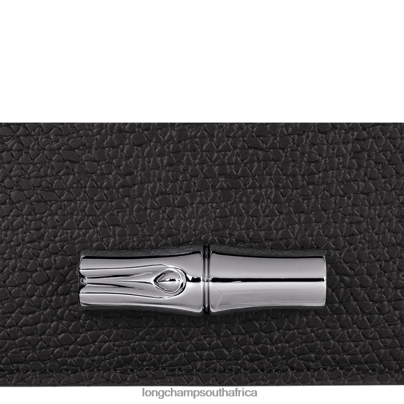 Roseau Card holder Black Leather Goods Longchamp Women 6D0H6J636