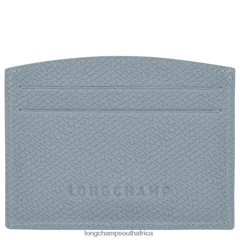 Roseau Card holder Cloud Blue Leather Goods Longchamp Women 6D0H6J640