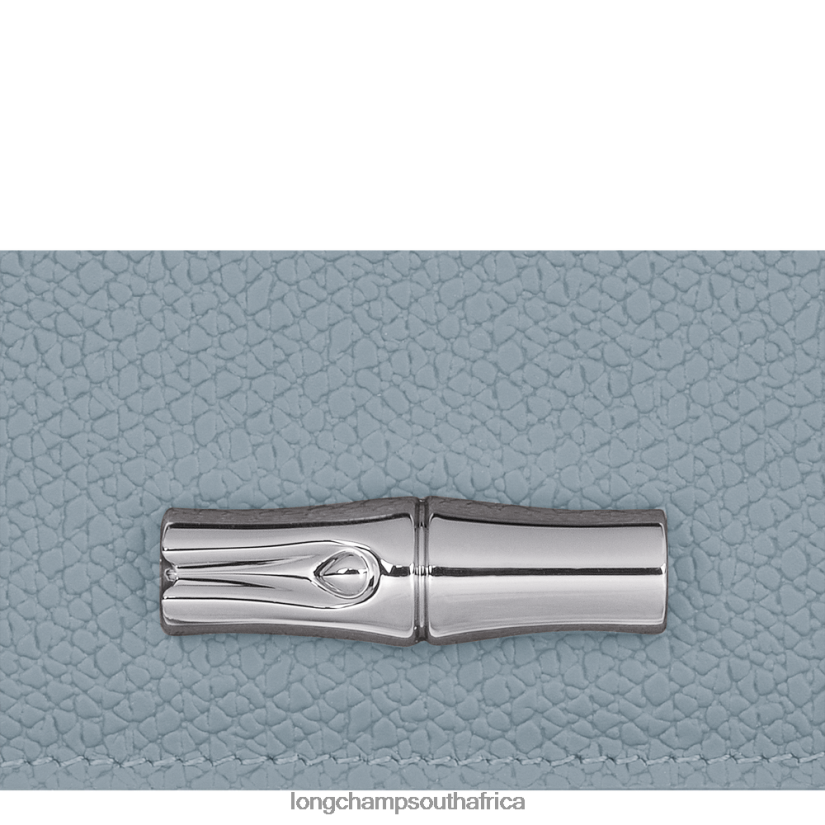 Roseau Card holder Cloud Blue Leather Goods Longchamp Women 6D0H6J640