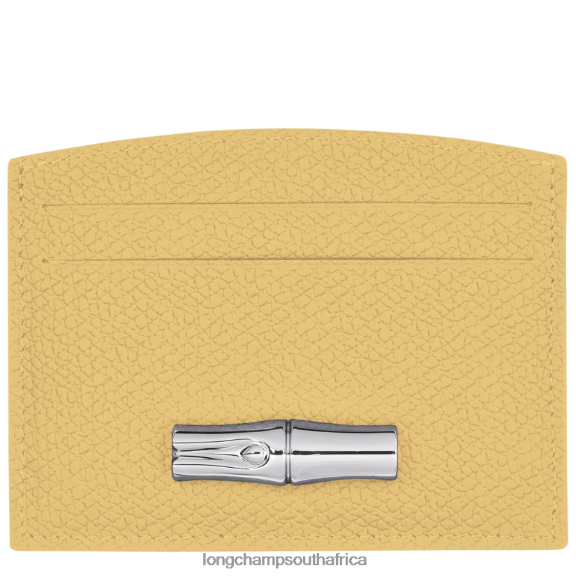 Roseau Card holder Corn Leather Goods Longchamp Women 6D0H6J638