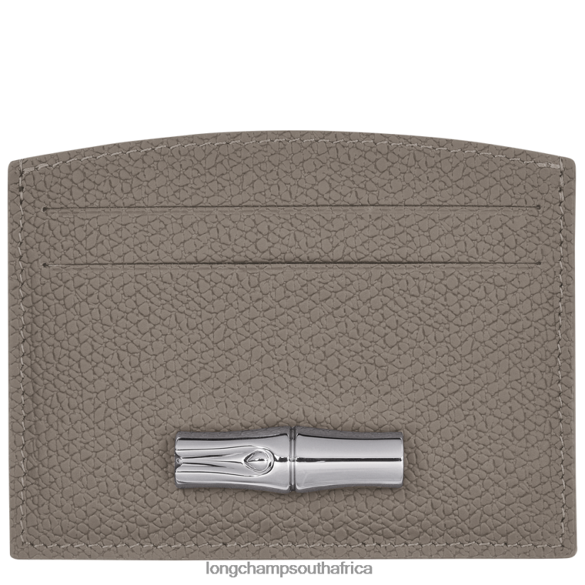 Roseau Card holder Turtledove Leather Goods Longchamp Women 6D0H6J641